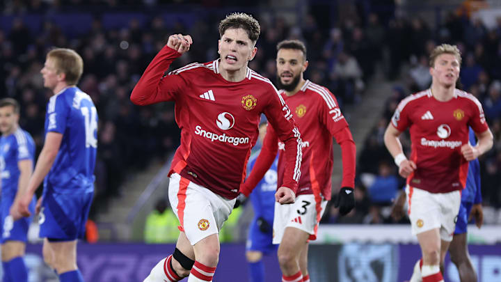 Man Utd won in Sunday night's late kick-off against Leicester