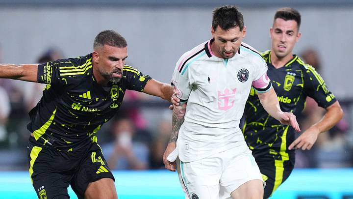 Rudy Camacho y Lionel Messi en el duelo pasado de la MLS