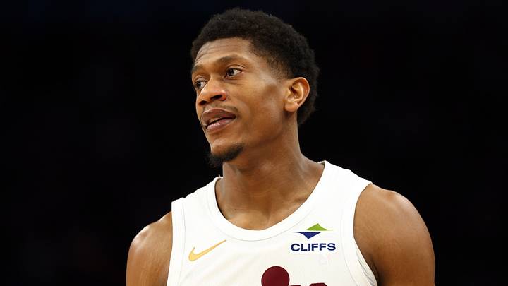 Jan 30, 2026; Phoenix, Arizona, USA; Cleveland Cavaliers forward De'Andre Hunter (12) against the Phoenix Suns at Mortgage Matchup Center. Mandatory Credit: Mark J. Rebilas-Imagn Images