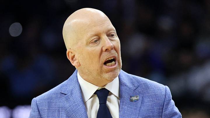 Mar 20, 2026; Philadelphia, PA, USA; UCLA Bruins head coach Mick Cronin reacts in the second half during a first round game of the men's 2026 NCAA Tournament at Xfinity Mobile Arena. Mandatory Credit: Bill Streicher-Imagn Images