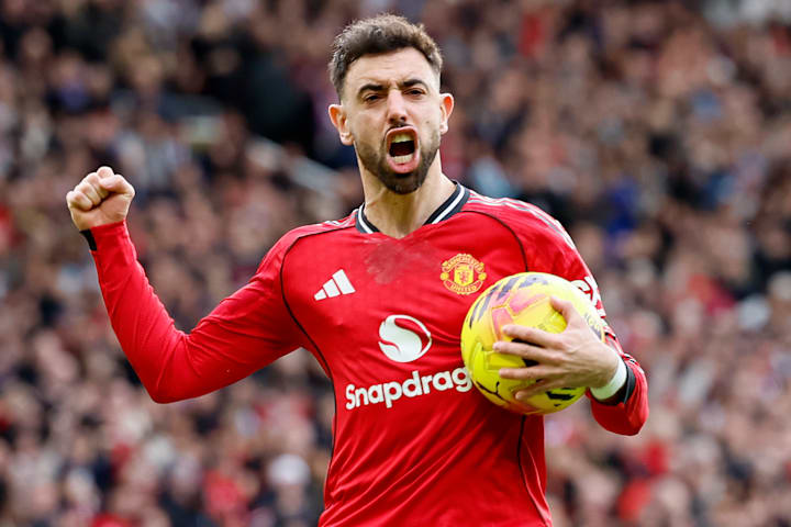 บรูโน่ แฟร์นันด์ส ในท่าฉลอง