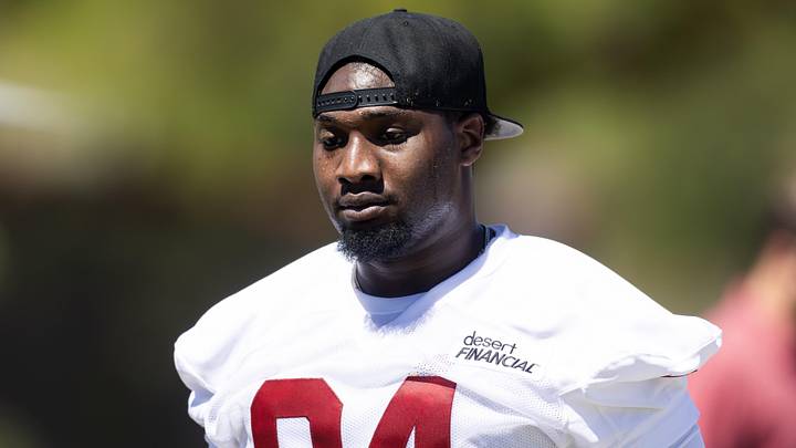 May 8, 2026; Tempe, AZ, USA; Arizona Cardinals defensive lineman Kaleb Proctor (94) during rookie minicamp at Dignity Health Arizona Cardinals Training Center. Mandatory Credit: Mark J. Rebilas-Imagn Images May 8, 2026; Tempe, AZ, USA; Arizona Cardinals defensive lineman Kaleb Proctor (94) during rookie minicamp at Dignity Health Arizona Cardinals Training Center. Mandatory Credit: Mark J. Rebilas-Imagn Images