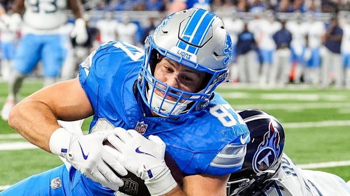 Detroit Lions tight end Sam LaPorta (87). Detroit Lions tight end Sam LaPorta (87).