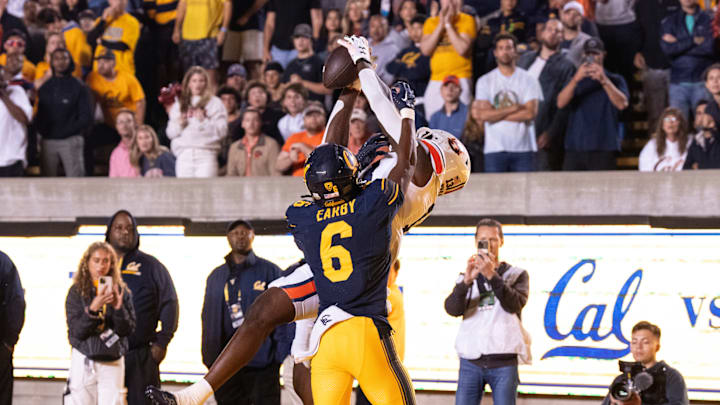 Auburn Tight End Rivaldo Fairweather with the game-winning touchdown catch against Cal in 2023. Auburn Tight End Rivaldo Fairweather with the game-winning touchdown catch against Cal in 2023.