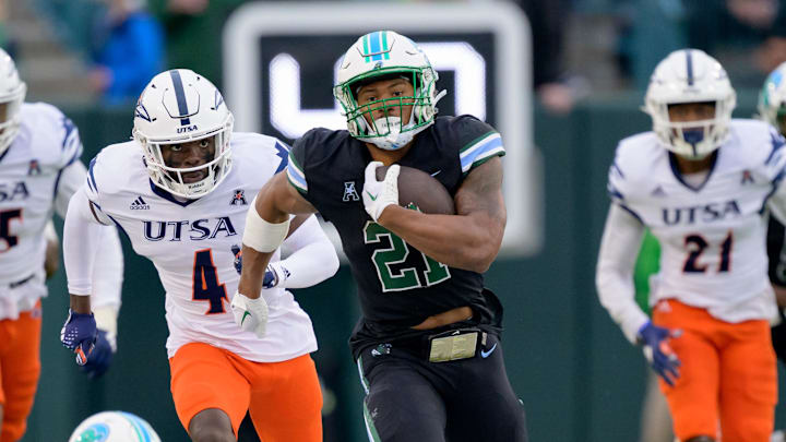 Tulane Green Wave running back Makhi Hughes was 10th in the country in rushing and hails from Huffman High School in Birmingham.