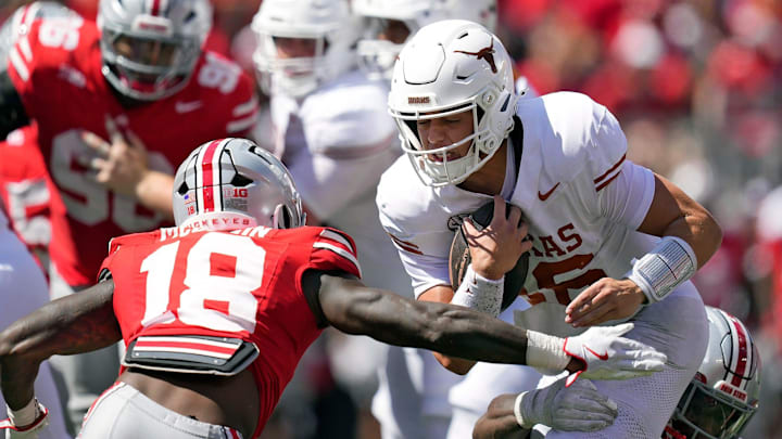 Ohio State defeated Texas 14–7 in a Week 1 season opening clash in Columbus.