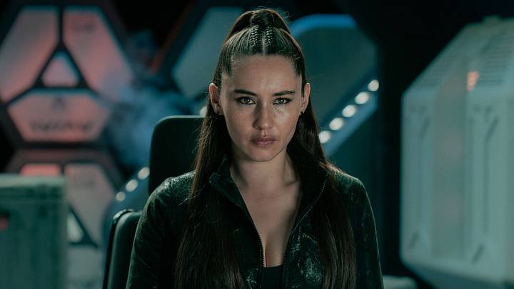 Christina Chong as La’an Noonien-Singh in Star Trek: Strange New Worlds, episode 7, season 4, streaming on Paramount+, 2026. Photo Credit: John Medland/Paramount+