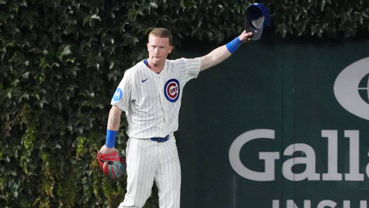 Jun 30, 2026; Chicago, Illinois, USA; Chicago Cubs center fielder Pete Crow-Armstrong (4) celebrates the Cubs win against the San Diego Padres at Wrigley Field. Mandatory Credit: David Banks-Imagn Images Jun 30, 2026; Chicago, Illinois, USA; Chicago Cubs center fielder Pete Crow-Armstrong (4) celebrates the Cubs win against the San Diego Padres at Wrigley Field. Mandatory Credit: David Banks-Imagn Images