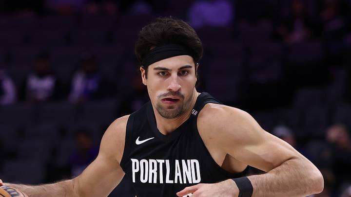 Portland Trail Blazers forward Deni Avdija against the Sacramento Kings. Portland Trail Blazers forward Deni Avdija against the Sacramento Kings.