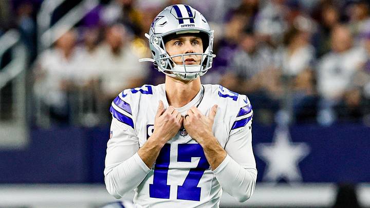 Dallas Cowboys kicker Brandon Aubrey