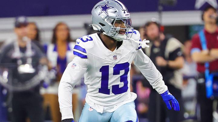 Dallas Cowboys defensive back Caleb Downs in action during the game against the Tampa Bay Buccaneers. Dallas Cowboys defensive back Caleb Downs in action during the game against the Tampa Bay Buccaneers.