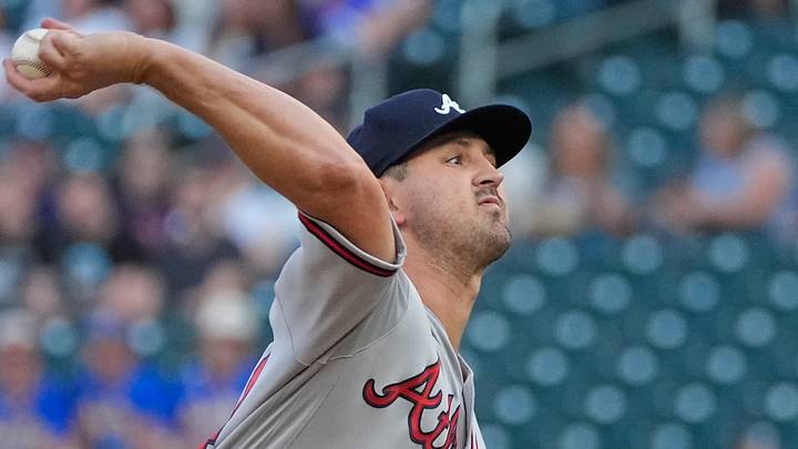 Aug 18, 2026; Minneapolis, Minnesota, USA; Atlanta Braves starting pitcher Tyler Mahle (54) throws to the Minnesota Twins in the first inning at Target Field. Mandatory Credit: Bruce Kluckhohn-Imagn Images Aug 18, 2026; Minneapolis, Minnesota, USA; Atlanta Braves starting pitcher Tyler Mahle (54) throws to the Minnesota Twins in the first inning at Target Field. Mandatory Credit: Bruce Kluckhohn-Imagn Images