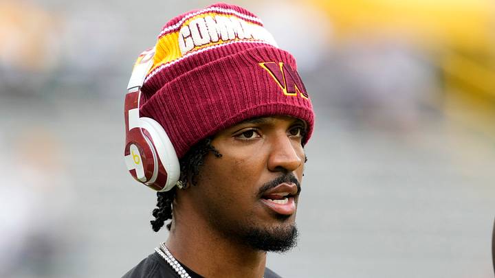 Washington Commanders quarterback Jayden Daniels