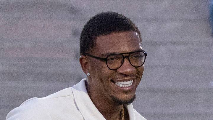 Indianapolis Colts quarterback Anthony Richardson smiles