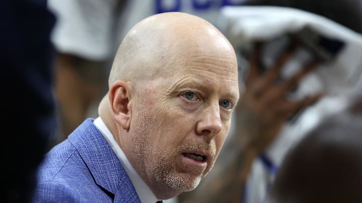 Mar 20, 2026; Philadelphia, PA, USA; UCLA Bruins head coach Mick Cronin reacts in the first half during a first round game of the men's 2026 NCAA Tournament at Xfinity Mobile Arena. Mandatory Credit: Bill Streicher-Imagn Images Mar 20, 2026; Philadelphia, PA, USA; UCLA Bruins head coach Mick Cronin reacts in the first half during a first round game of the men's 2026 NCAA Tournament at Xfinity Mobile Arena. Mandatory Credit: Bill Streicher-Imagn Images