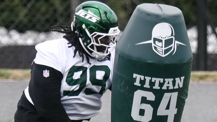T'Vondre Sweat could end up playing a key role in the Jets' outcome against the Titans this weekend. T'Vondre Sweat could end up playing a key role in the Jets' outcome against the Titans this weekend.