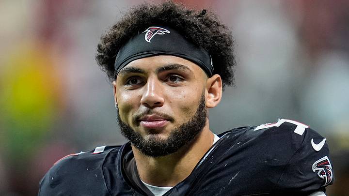 Atlanta Falcons wide receiver Drake London. Mandatory Credit: Dale Zanine-Imagn Images Atlanta Falcons wide receiver Drake London. Mandatory Credit: Dale Zanine-Imagn Images