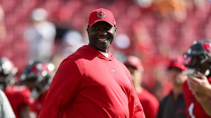 Tampa Bay Buccaneers head coach Todd Bowles looks on before a game against the Carolina Panthers.