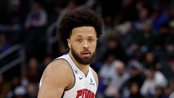 Jan 19, 2026; Detroit, Michigan, USA;  Detroit Pistons guard Cade Cunningham (2) dribbles the ball in the second half against the Boston Celtics at Little Caesars Arena. Mandatory Credit: Rick Osentoski-Imagn Images