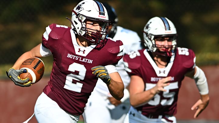 Boys' Latin hosts Archbishop Curley on Friday afternoon in a MIAA B Conference game to kickoff a weekend of high school football action in Maryland.