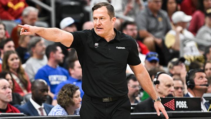 Mar 22, 2026; St. Louis, MO, USA; Iowa State Cyclones head coach T.J. Otzelberger calls a play during the second half against the Kentucky Wildcats during a second round game of the men's 2026 NCAA Tournament at Enterprise Center.
