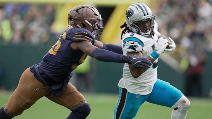 Carolina Panthers running back Rico Dowdle