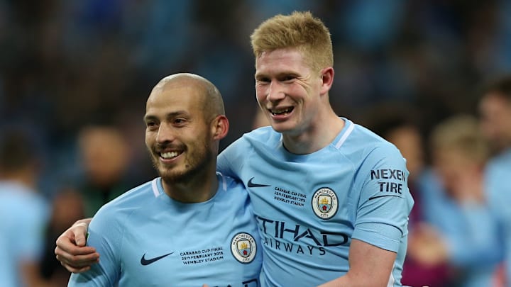 David Silva (left) and Kevin De Bruyne picked apart Premier League defenses during their time as teammates. David Silva (left) and Kevin De Bruyne picked apart Premier League defenses during their time as teammates.