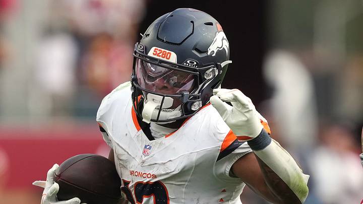 Denver Broncos running back RJ Harvey 