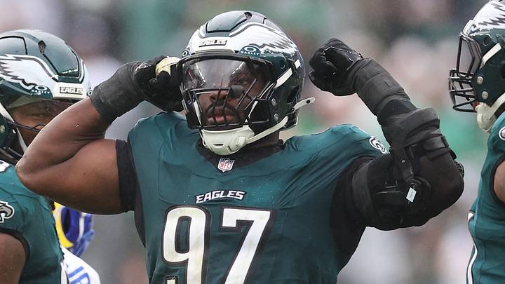 Philadelphia Eagles defensive tackle Moro Ojomo Philadelphia Eagles defensive tackle Moro Ojomo