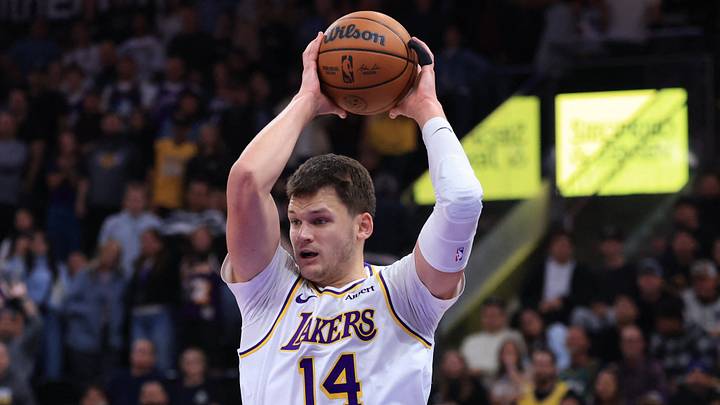 Oct 25, 2026; Salt Lake City, Utah, USA; Los Angeles Lakers center Walker Kessler (14) rebounds the ball against against the Utah Jazz during the second half at Delta Center. Mandatory Credit: Rob Gray-Imagn Images Oct 25, 2026; Salt Lake City, Utah, USA; Los Angeles Lakers center Walker Kessler (14) rebounds the ball against against the Utah Jazz during the second half at Delta Center. Mandatory Credit: Rob Gray-Imagn Images