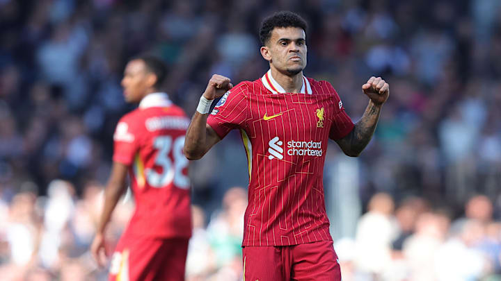 Luis Diaz, avec le maillot de Liverpool, très proche de décrocher le titre en Premier League