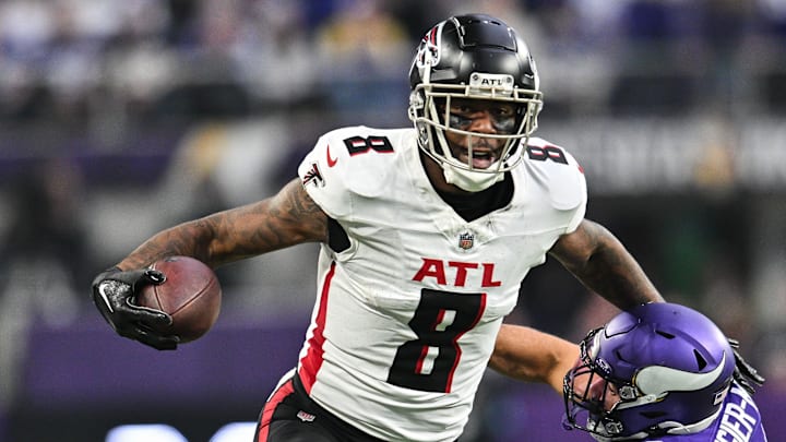 Atlanta Falcons tight end Kyle Pitts has missed OTAs due to a foot injury. Atlanta Falcons tight end Kyle Pitts has missed OTAs due to a foot injury.