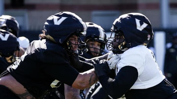 Vanderbilt invested heavily in the offensive line this offseason. Vanderbilt invested heavily in the offensive line this offseason.