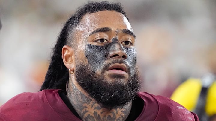 Washington Commanders linebacker Frankie Luvu Washington Commanders linebacker Frankie Luvu