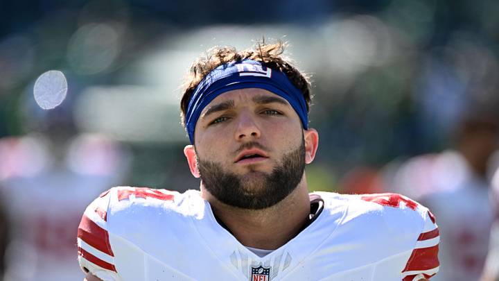 Giants running back Cam Skattebo set a lofty goal for his sophomore season.