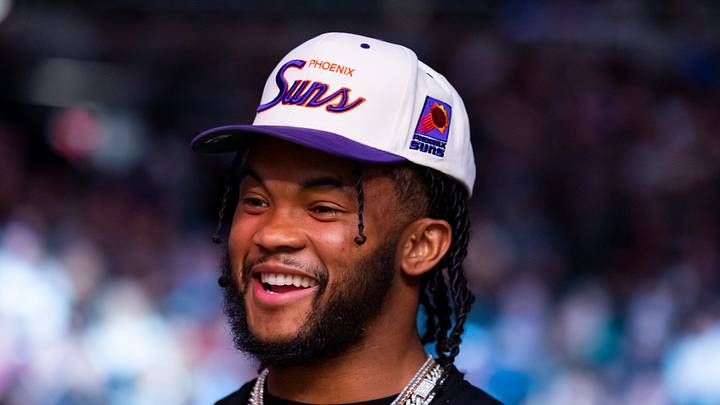 May 7, 2022; Phoenix, Arizona, USA; Kyler Murray in attendance during UFC 274 at Footprint Center. Mandatory Credit: Mark J. Rebilas-USA TODAY Sports