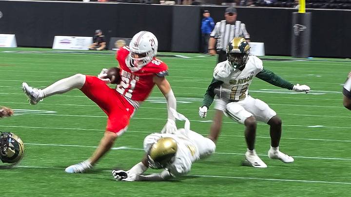 No. 8 North Gwinnett came out early making plays all over the field against No. 2 Grayson. No. 8 North Gwinnett came out early making plays all over the field against No. 2 Grayson.