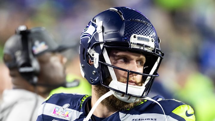 Seattle Seahawks wide receiver Cooper Kupp against the New England Patriots during Super Bowl LX.