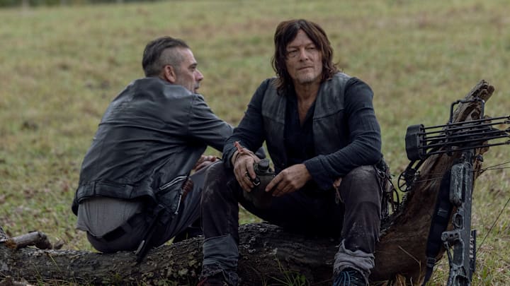 Norman Reedus as Daryl Dixon, Jeffrey Dean Morgan as Negan - The Walking Dead _ Season 10, Episode 14 - Photo Credit: Jackson Lee Davis/AMC