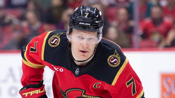 Apr 9, 2026; Ottawa, Ontario, CAN; Ottawa Senators left wing Brady Tkachuk (7) gets in position for a face off in the first period against the Florida Panthers at the Canadian Tire Centre. Mandatory Credit: Marc DesRosiers-IMAGN Images Apr 9, 2026; Ottawa, Ontario, CAN; Ottawa Senators left wing Brady Tkachuk (7) gets in position for a face off in the first period against the Florida Panthers at the Canadian Tire Centre. Mandatory Credit: Marc DesRosiers-IMAGN Images