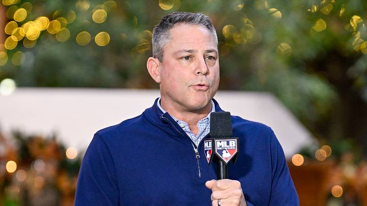 Dec 9, 2024; Dallas, TX, USA; Kansas City Royals general manager J.J. Picollo is interviewed at the Hilton Anatole during the 2024 MLB Winter Meetings. Mandatory Credit: Jerome Miron-Imagn Images Dec 9, 2024; Dallas, TX, USA; Kansas City Royals general manager J.J. Picollo is interviewed at the Hilton Anatole during the 2024 MLB Winter Meetings. Mandatory Credit: Jerome Miron-Imagn Images