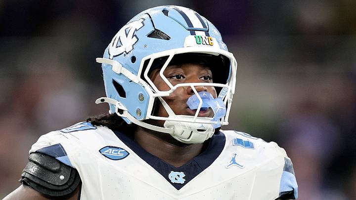 Aug 29, 2026; Dublin, Co. Dublin, IRL; North Carolina Tar Heels defensive lineman Xavier Lewis (90) against the TCU Horned Frogs in the second half at Aviva Stadium. Mandatory Credit: Laszlo Geczo-Imagn Images Aug 29, 2026; Dublin, Co. Dublin, IRL; North Carolina Tar Heels defensive lineman Xavier Lewis (90) against the TCU Horned Frogs in the second half at Aviva Stadium. Mandatory Credit: Laszlo Geczo-Imagn Images