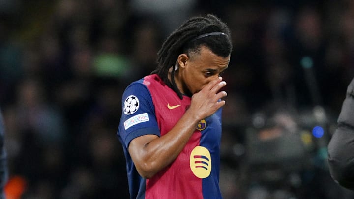 Jules Koundé est sorti sur blessure face à l'Inter Milan en demi-finales aller de Ligue des Champions (3-3)