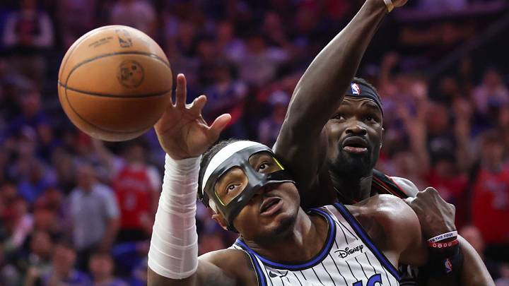 Orlando Magic center Wendell Carter Jr. and Philadelphia 76ers center Adem Bona. Orlando Magic center Wendell Carter Jr. and Philadelphia 76ers center Adem Bona.