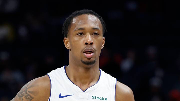 Oct 6, 2024; Detroit, Michigan, USA;  Detroit Pistons forward Ron Holland II (00) dribbles in the first half against the Milwaukee Bucks at Little Caesars Arena. Mandatory Credit: Rick Osentoski-Imagn Images