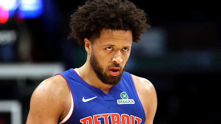 Mar 17, 2026; Washington, District of Columbia, USA; Detroit Pistons guard Cade Cunningham (2) looks on during the first half against the Washington Wizards at Capital One Arena. Mandatory Credit: Daniel Kucin Jr.-Imagn Images