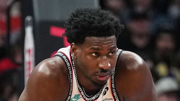Memphis Grizzlies forward Jaren Jackson Jr. waits for the free throw against the Toronto Raptors.