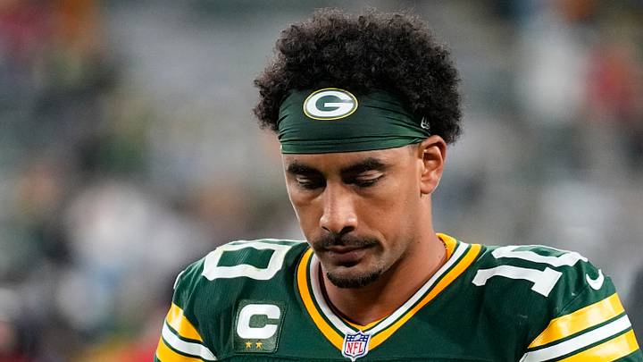 Green Bay Packers quarterback Jordan Love (10) following the game against the Atlanta Falcons at Lambeau Field. Green Bay Packers quarterback Jordan Love (10) following the game against the Atlanta Falcons at Lambeau Field.