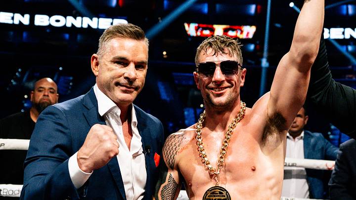 BKFC lightweight champion Ben Bonner (right) with president David Feldman (left). BKFC lightweight champion Ben Bonner (right) with president David Feldman (left).
