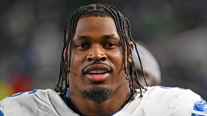 Detroit Lions linebacker Al-Quadin Muhammad (96) against the Philadelphia Eagles at Lincoln Financial Field